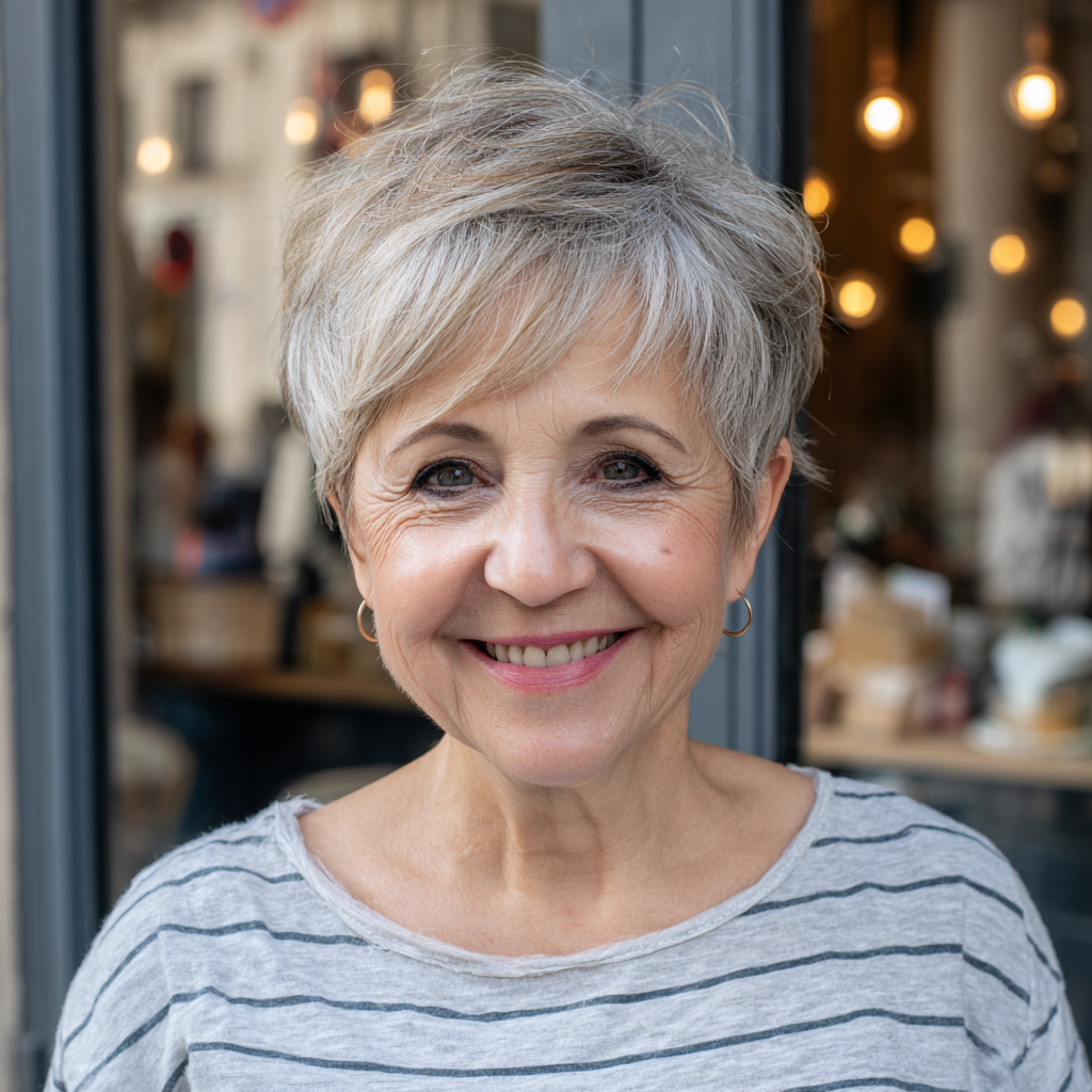 Chic Soft Textured Pixie with Subtle Layers