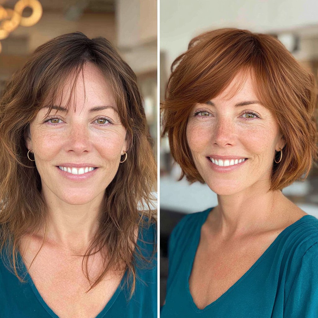 Chic Textured Bob with Effortless Volume