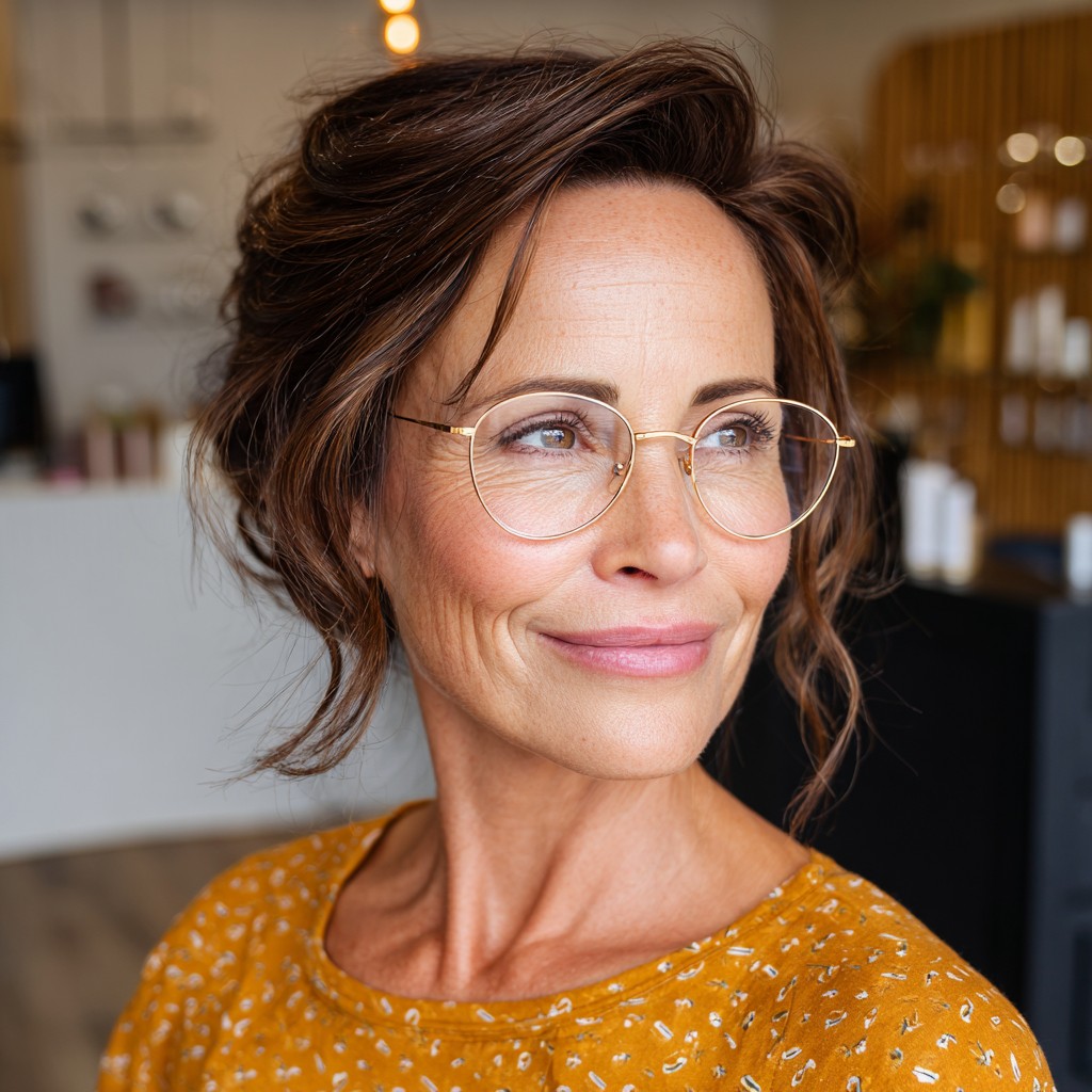 Chic Textured Lob with Soft Waves