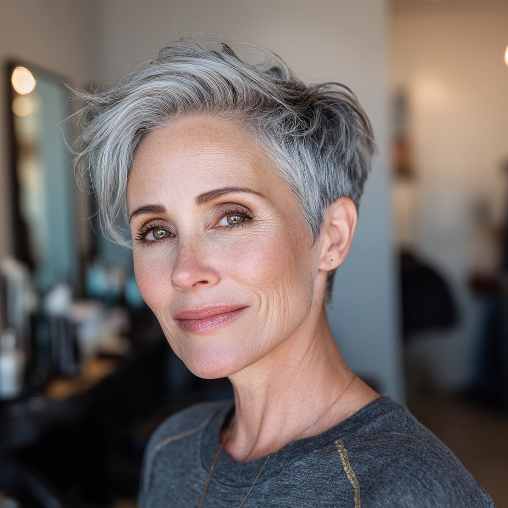Chic Textured Short Cut with Subtle Layers