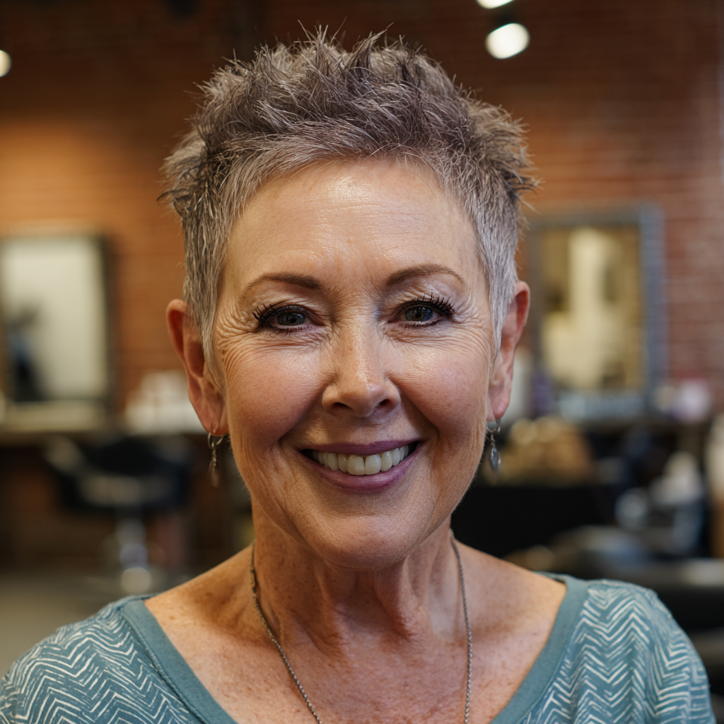 Chic Textured Short Pixie with Lively Layers