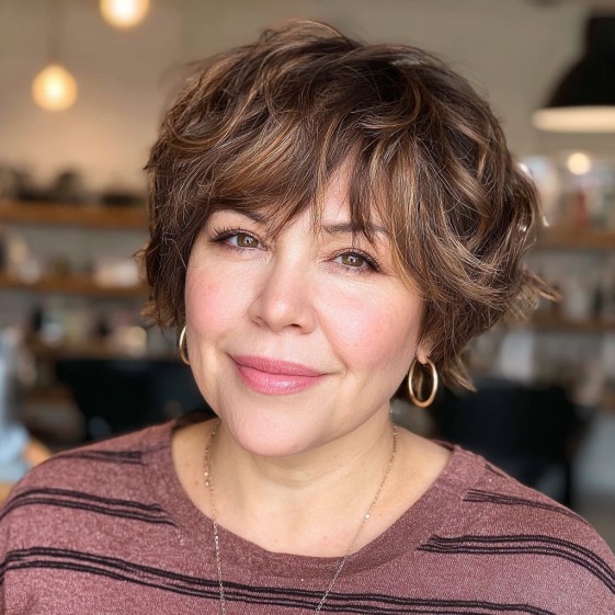 Chic Wispy Bob with Textured Layers