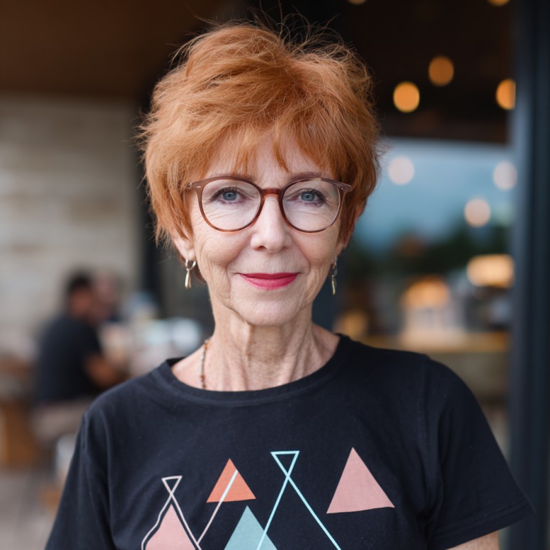 Choppy Red Pixie Cut with Soft Volume