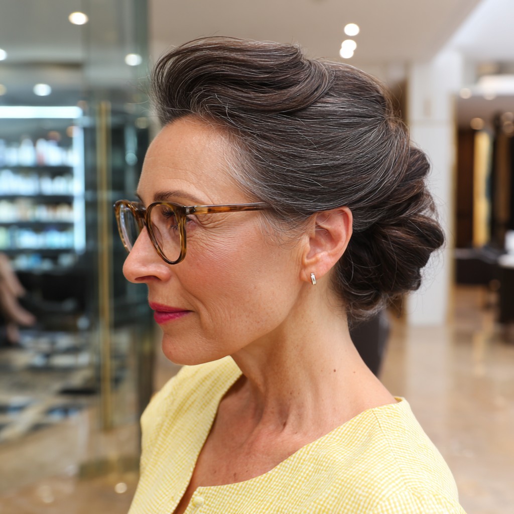 Classic Elegant Chignon with Soft Volume