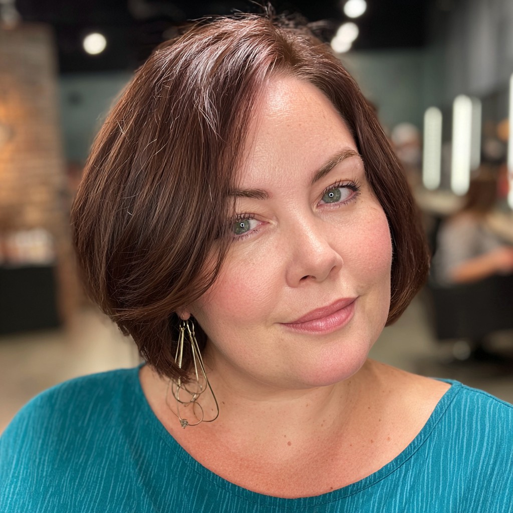 Effortless Textured Bob with Subtle Highlights