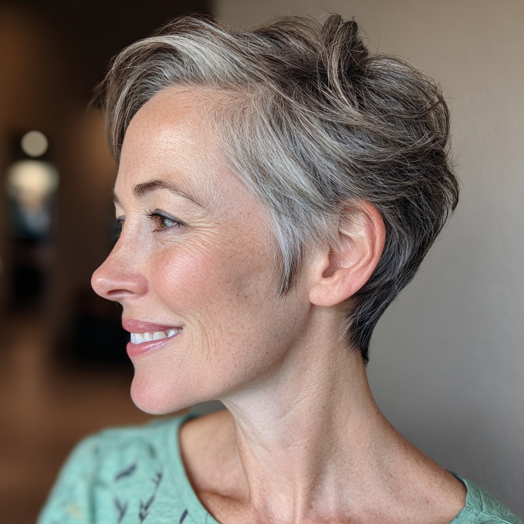Elegant Short Shag with Textured Layers