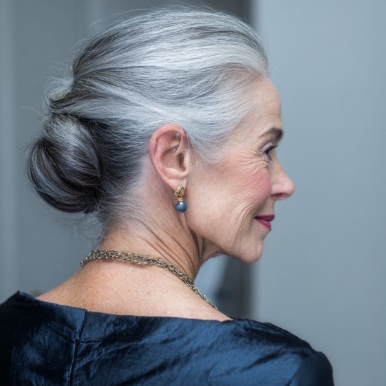 Elegant Silver Low Twist with Soft Volume