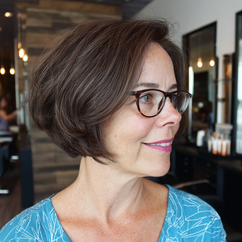 Elegant Stacked Bob with Soft Volume