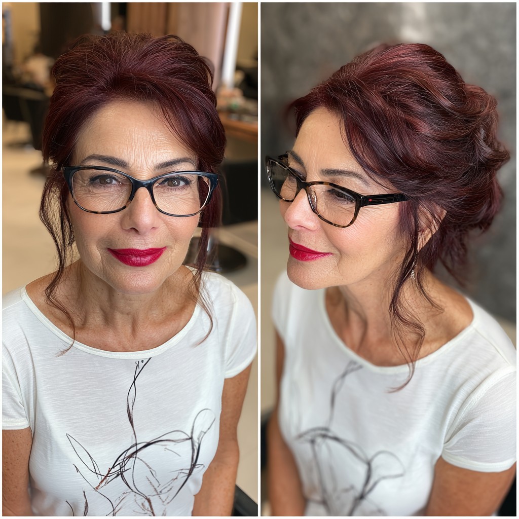 Elegant Voluminous Updo with Soft Waves