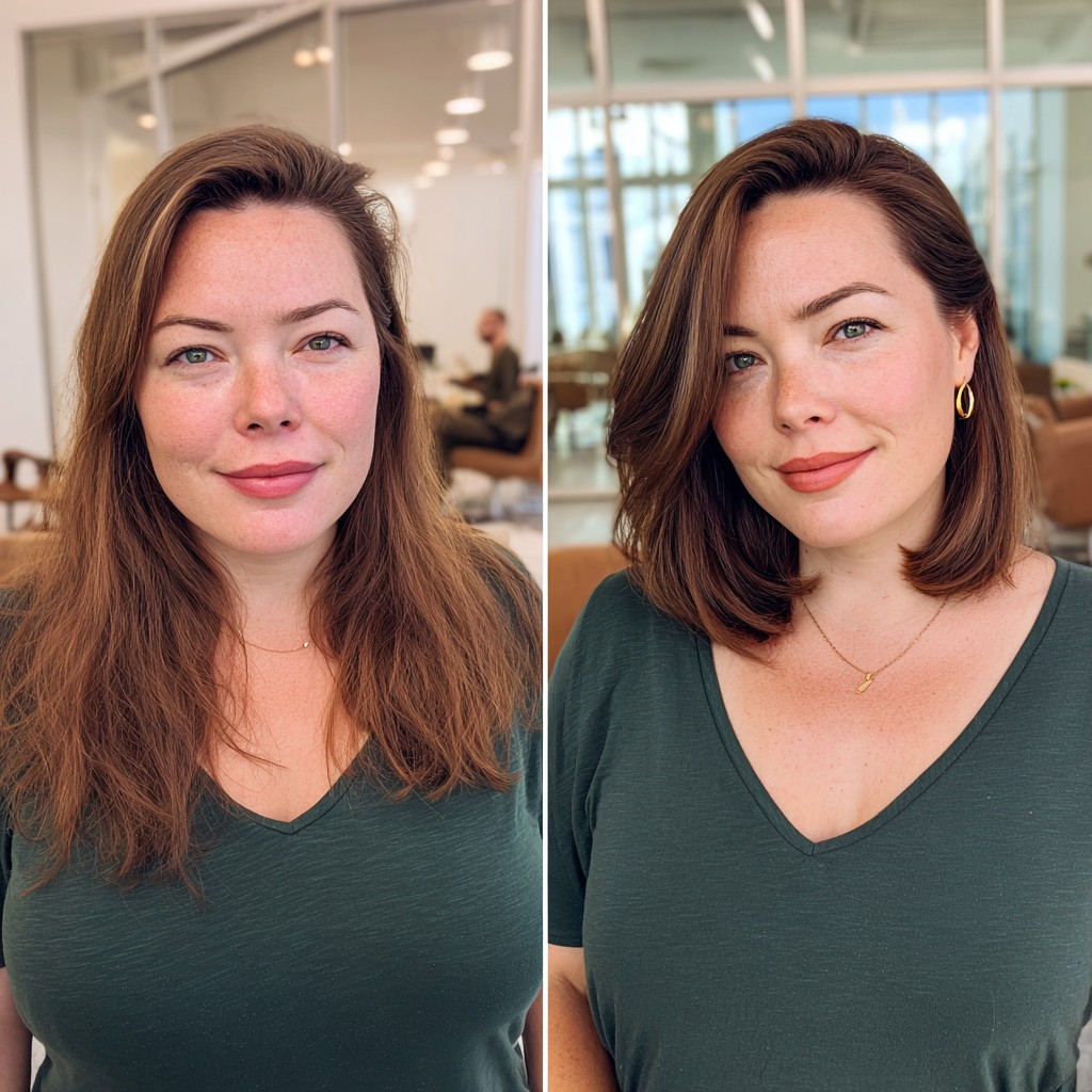 Modern Smooth A-Line Cut with Subtle Layers