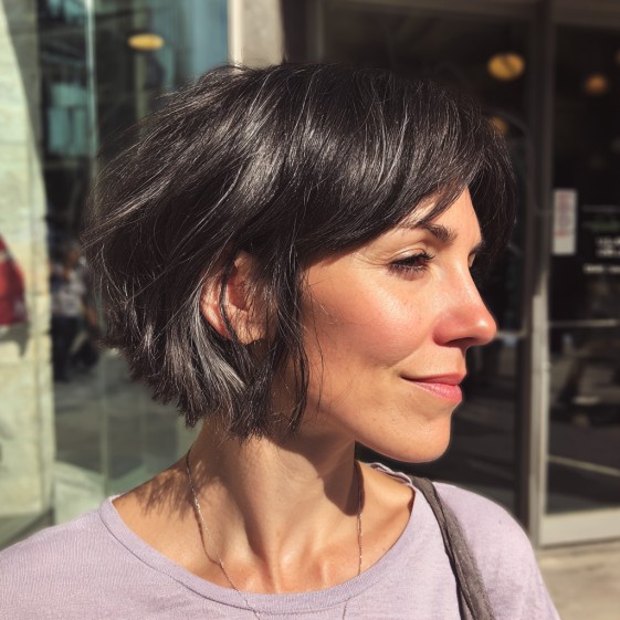 Modern Textured Choppy Bob with Flattering Soft Layers
