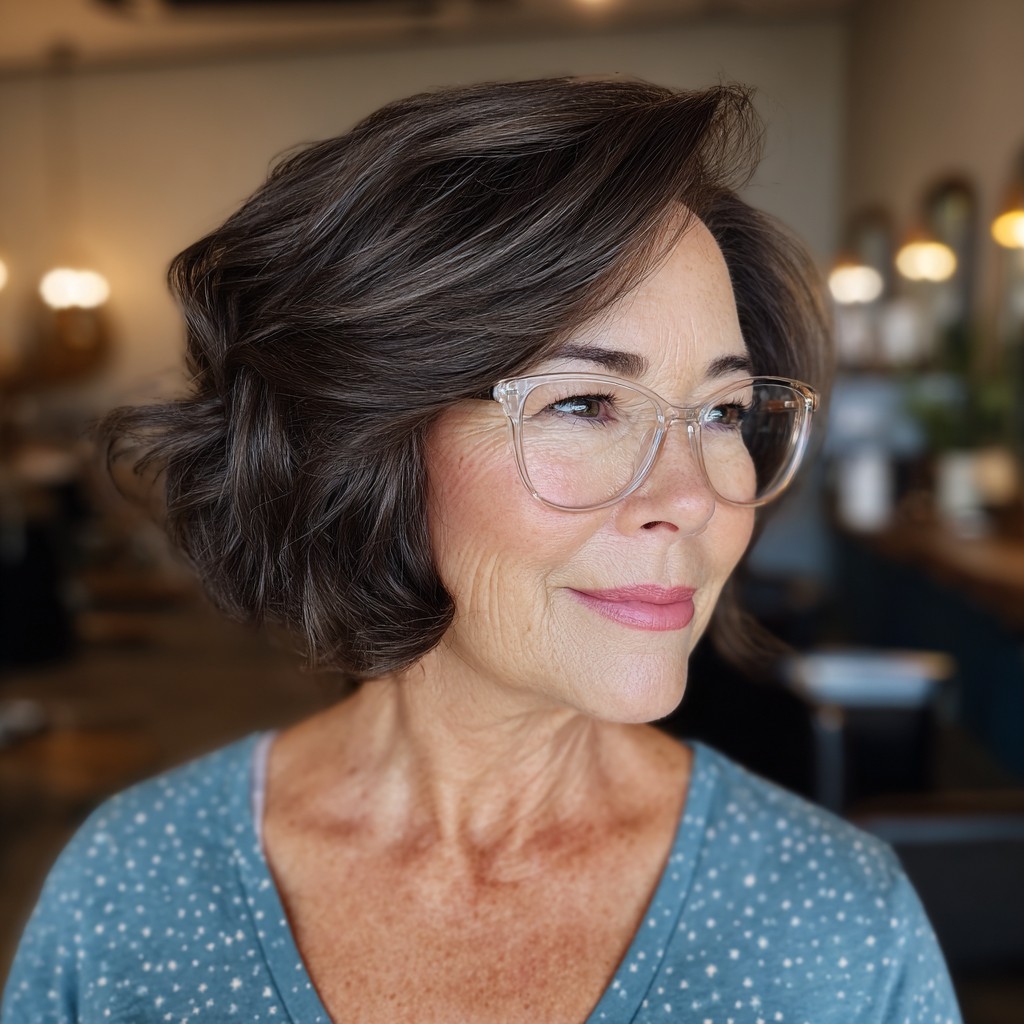 Modern Textured Lob with Soft Waves