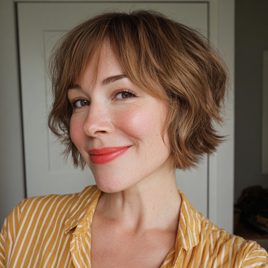 Playful Textured Bob with Soft Layers