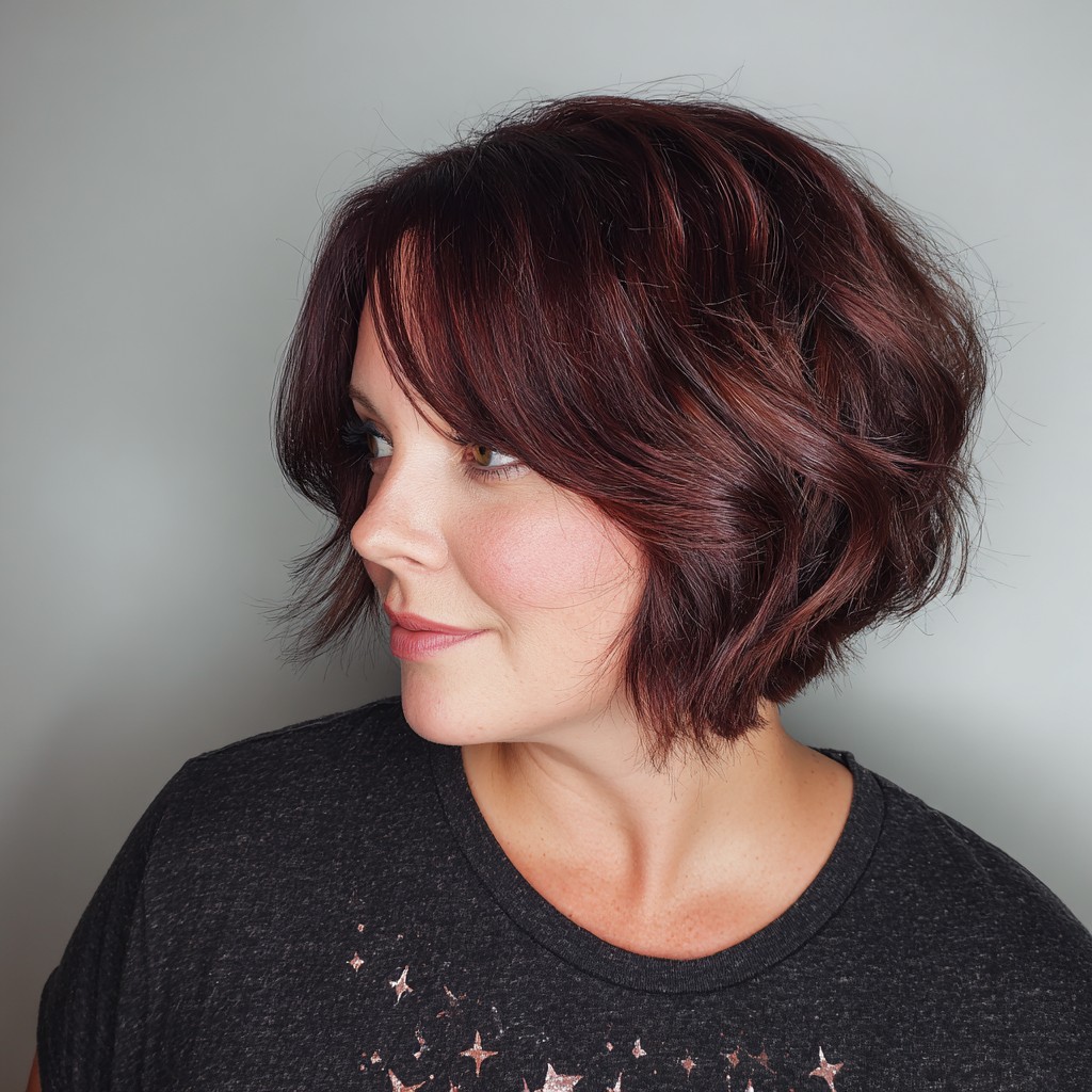 Playful Textured Lob with Soft Waves