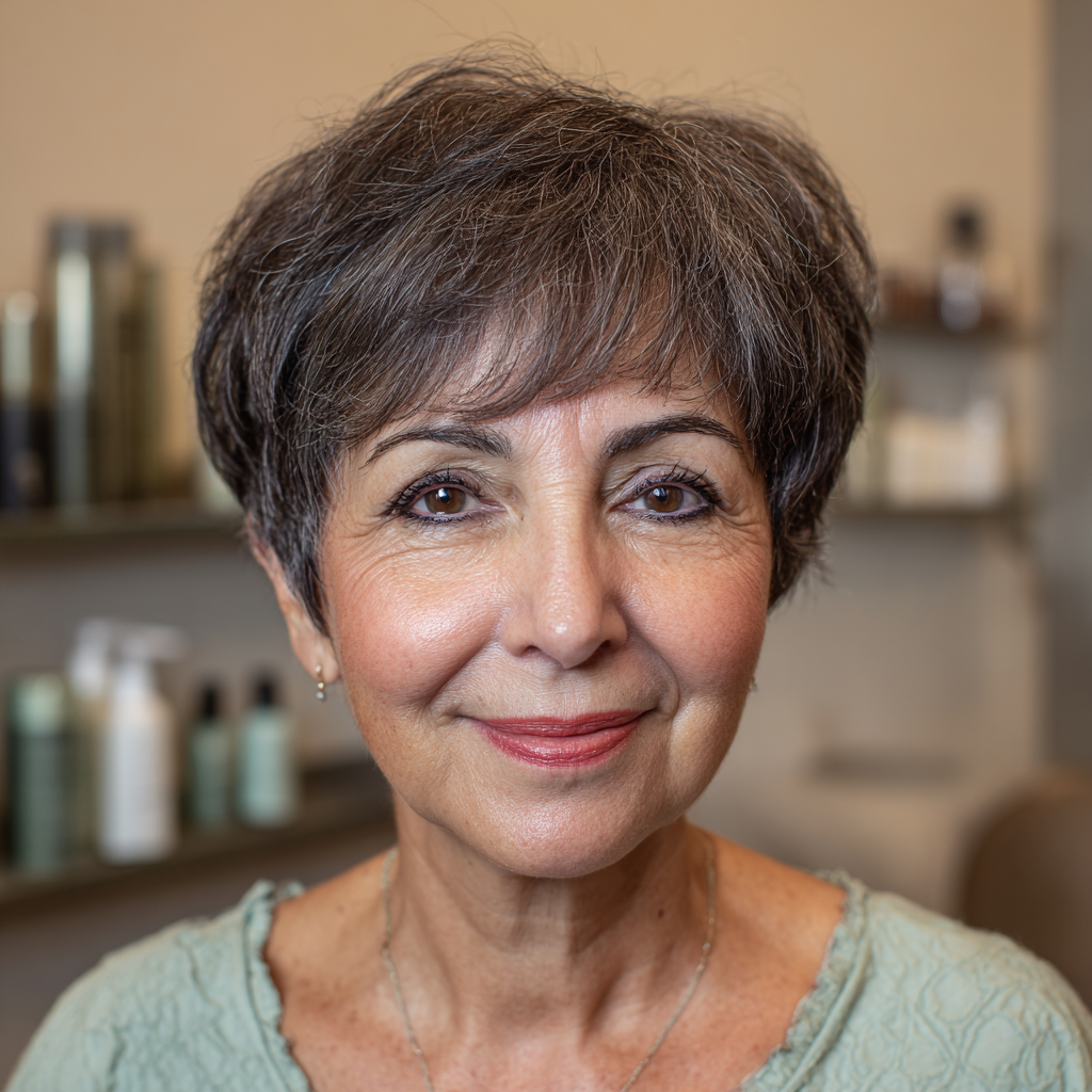 Playful Textured Pixie with Soft Fringe