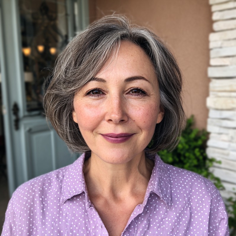 Softly Textured Grey Lob with Gentle Waves
