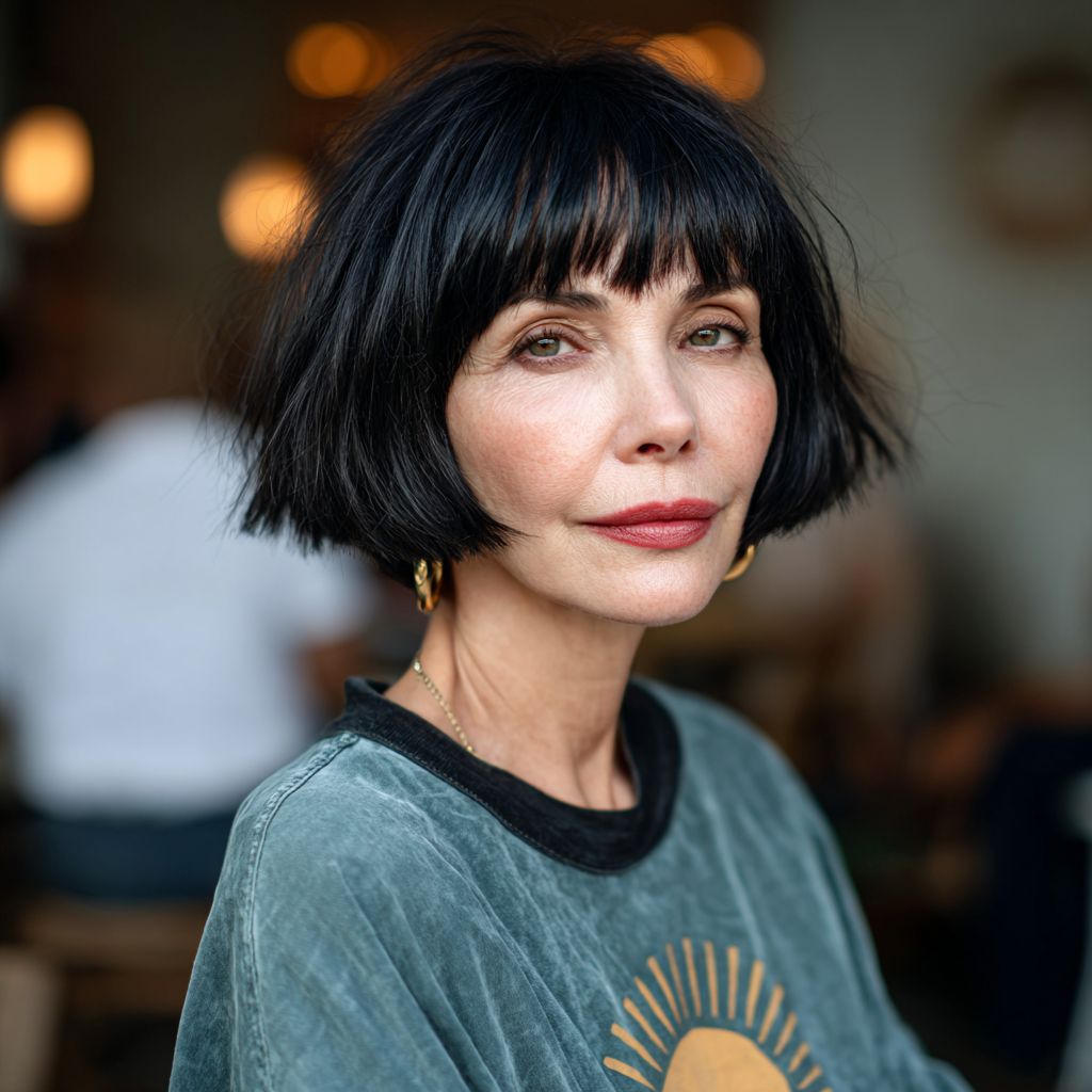 Stylish Modern Blunt Bob with Textured Ends