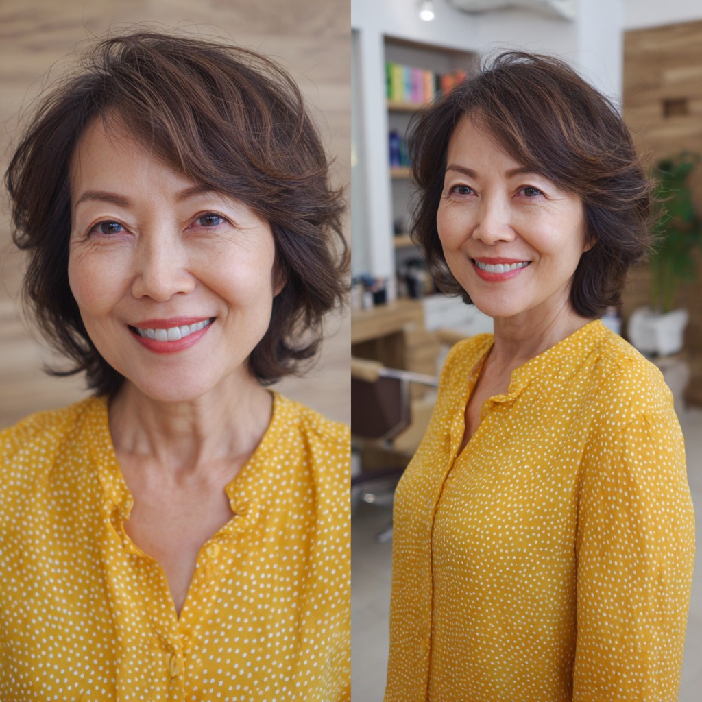 Textured Layered Bob with Soft Volume