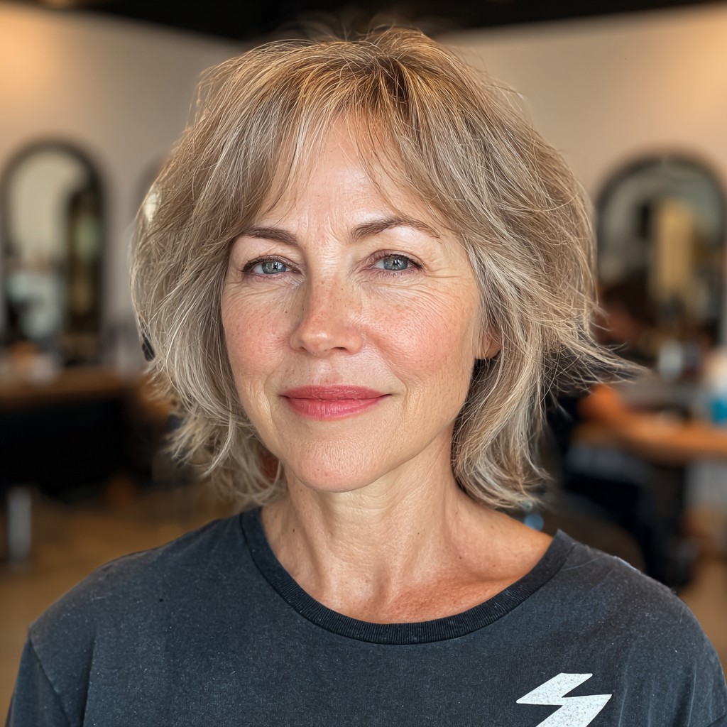 Textured Shoulder-Length Cut with Soft Layers