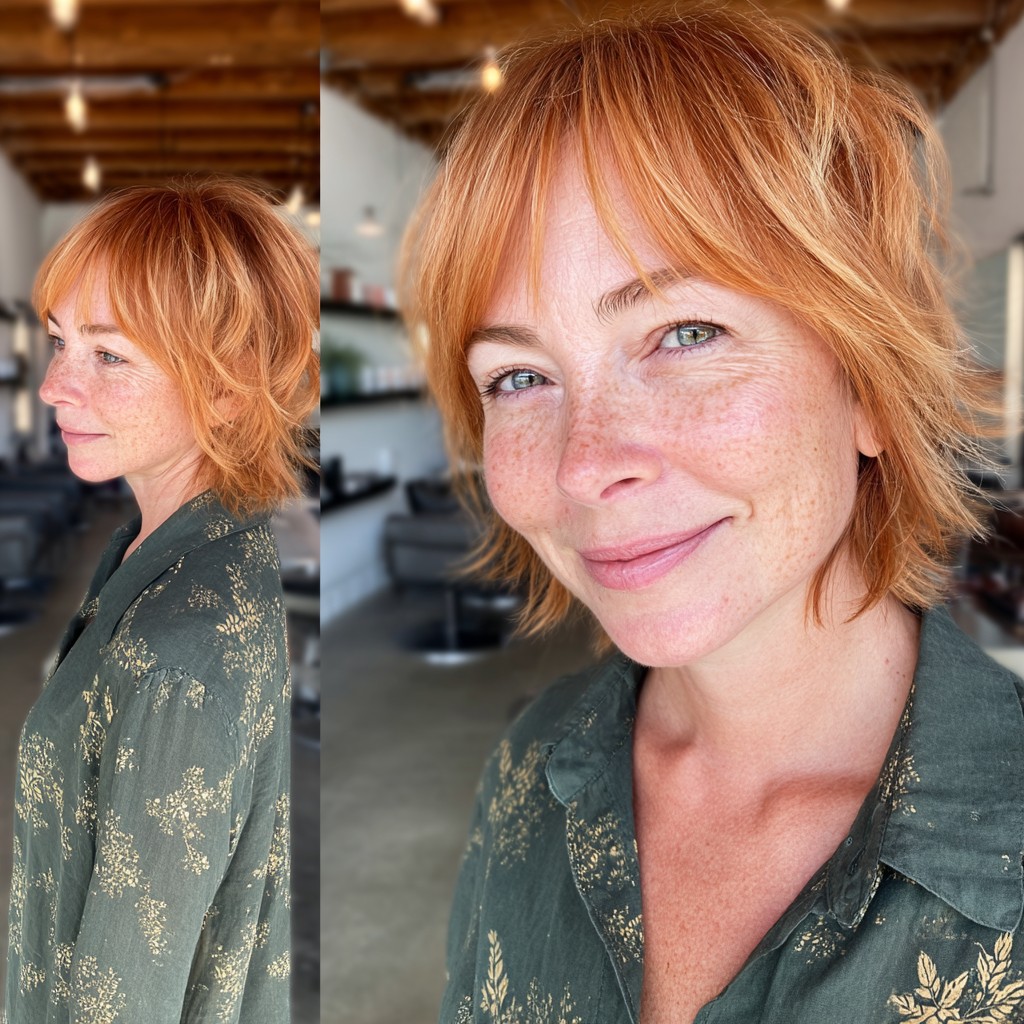 Chic Textured Bob with Soft Layers