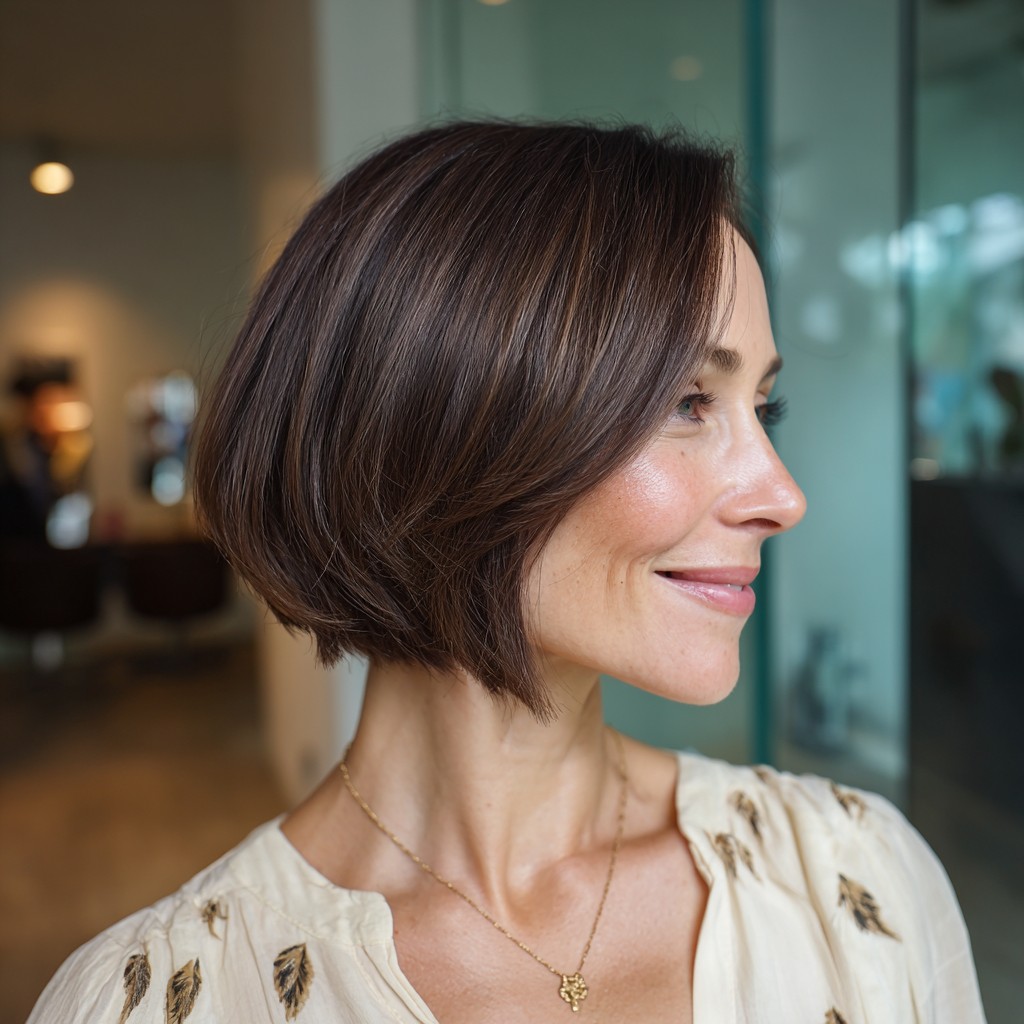 Modern Textured Bob with Subtle Layers