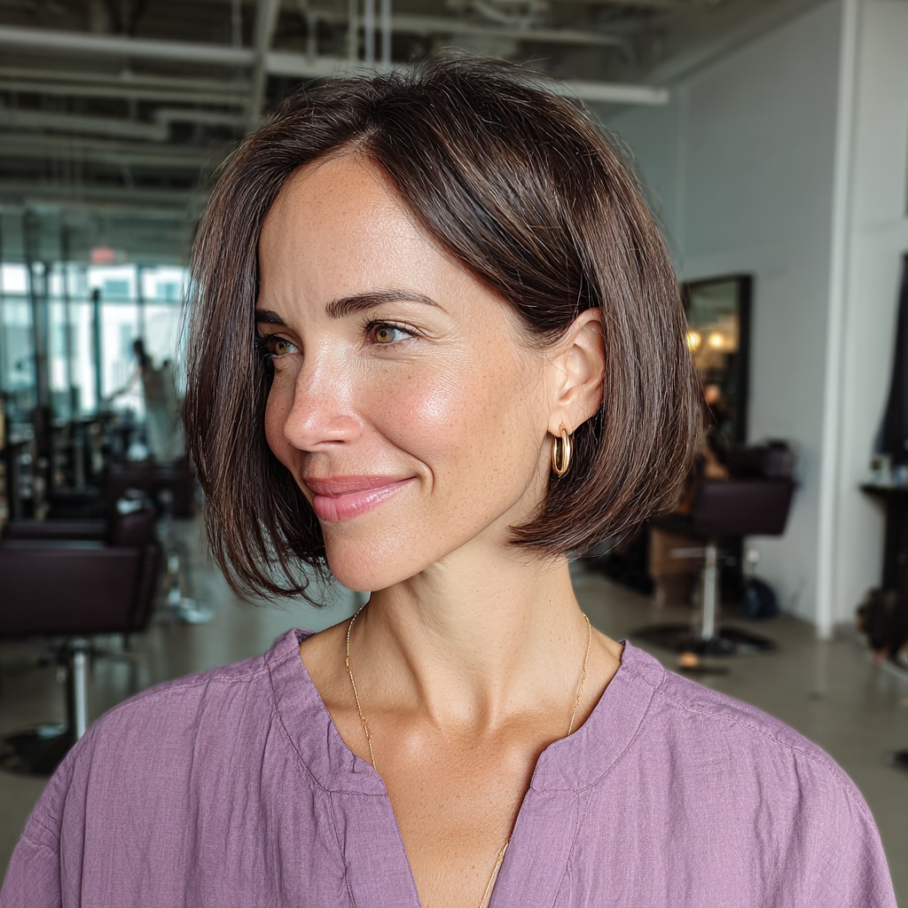 Chic Textured Bob with Subtle Movement
