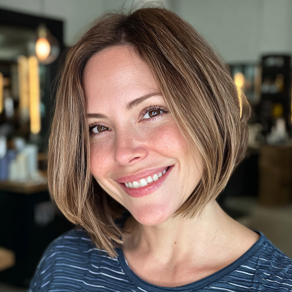 Chic Bronde Bob with Subtle Volume