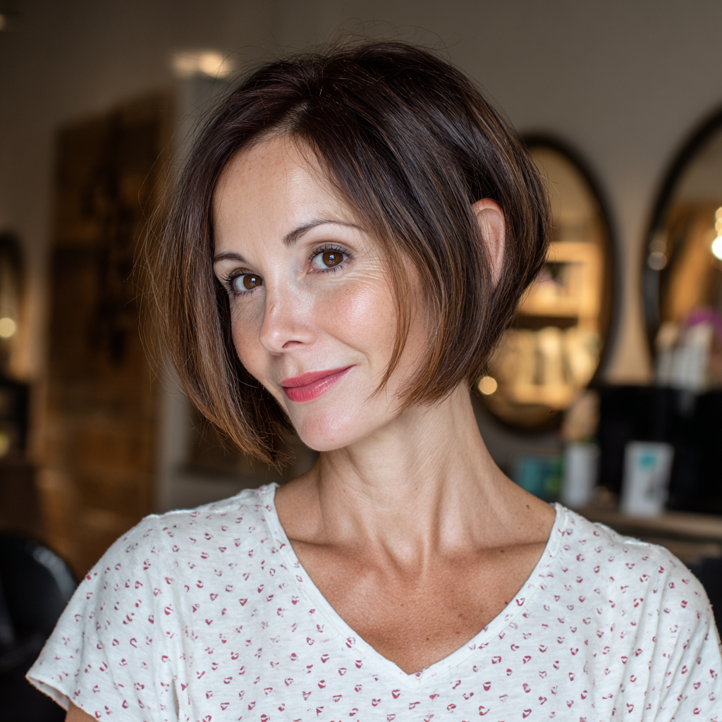 Elegant Textured Bob with Subtle Layers
