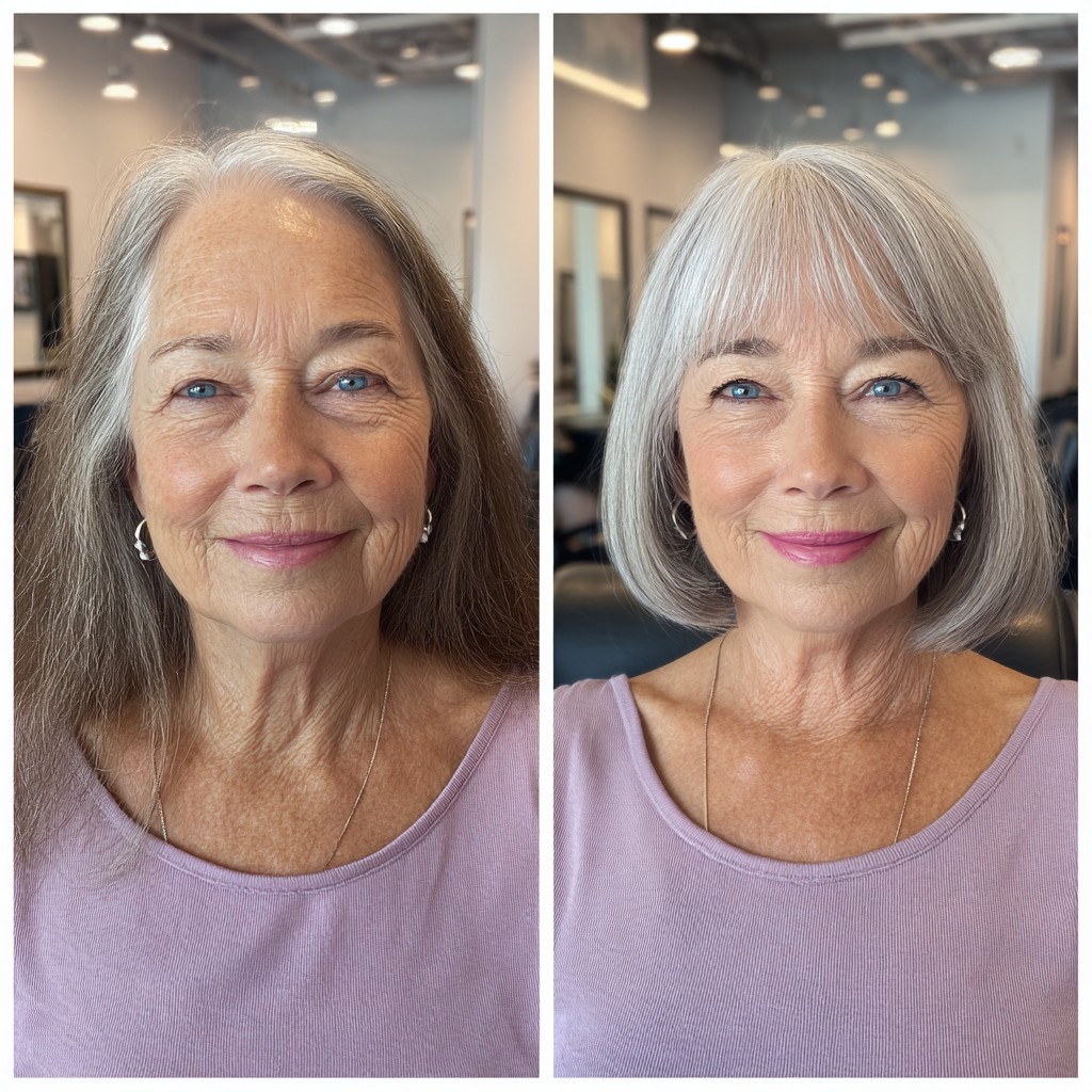 Chic Blunt Bob with Face-Framing Layers
