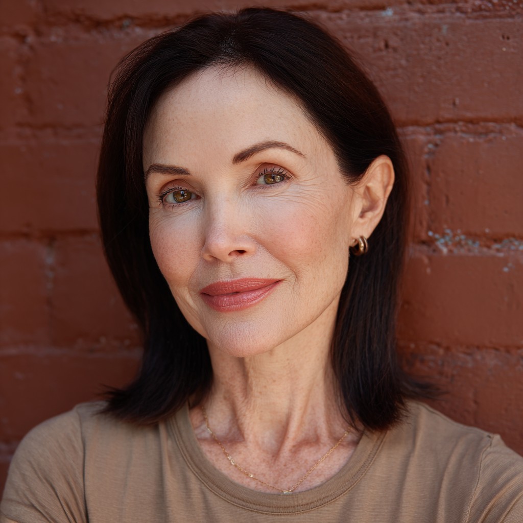 Chic Dark Brown Shoulder-Length Cut with Subtle Layers