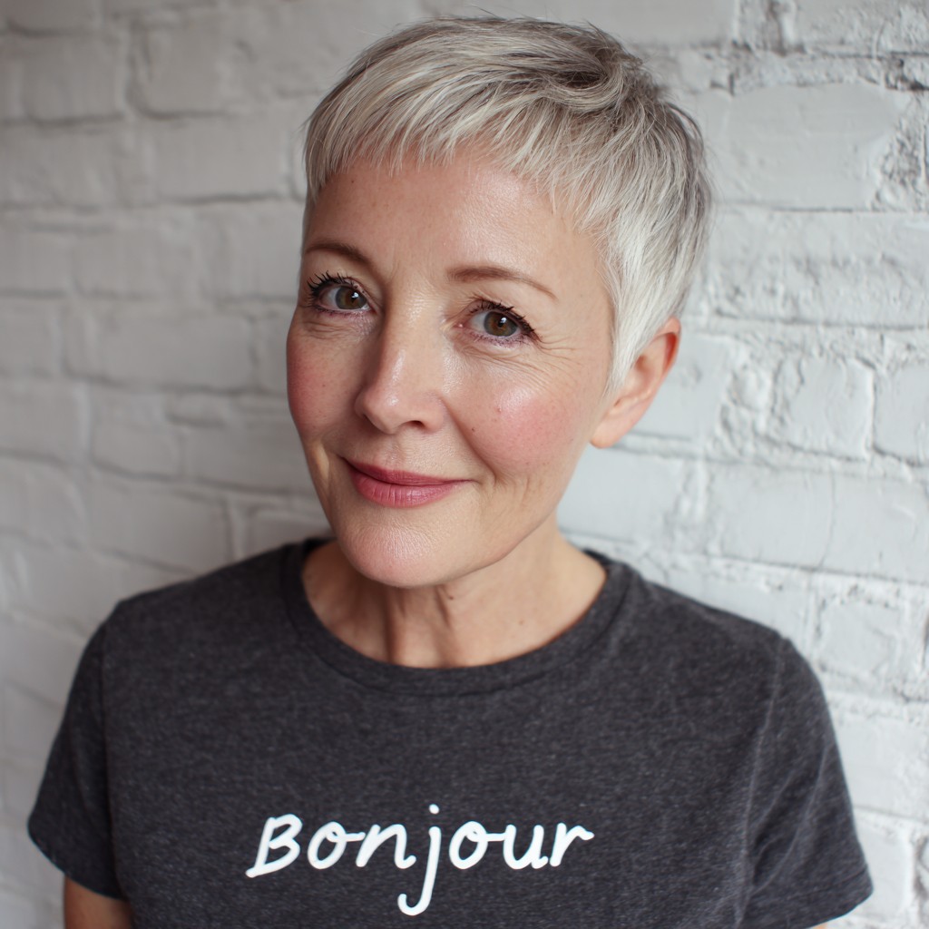 Chic Short Layered Pixie with Soft Texture