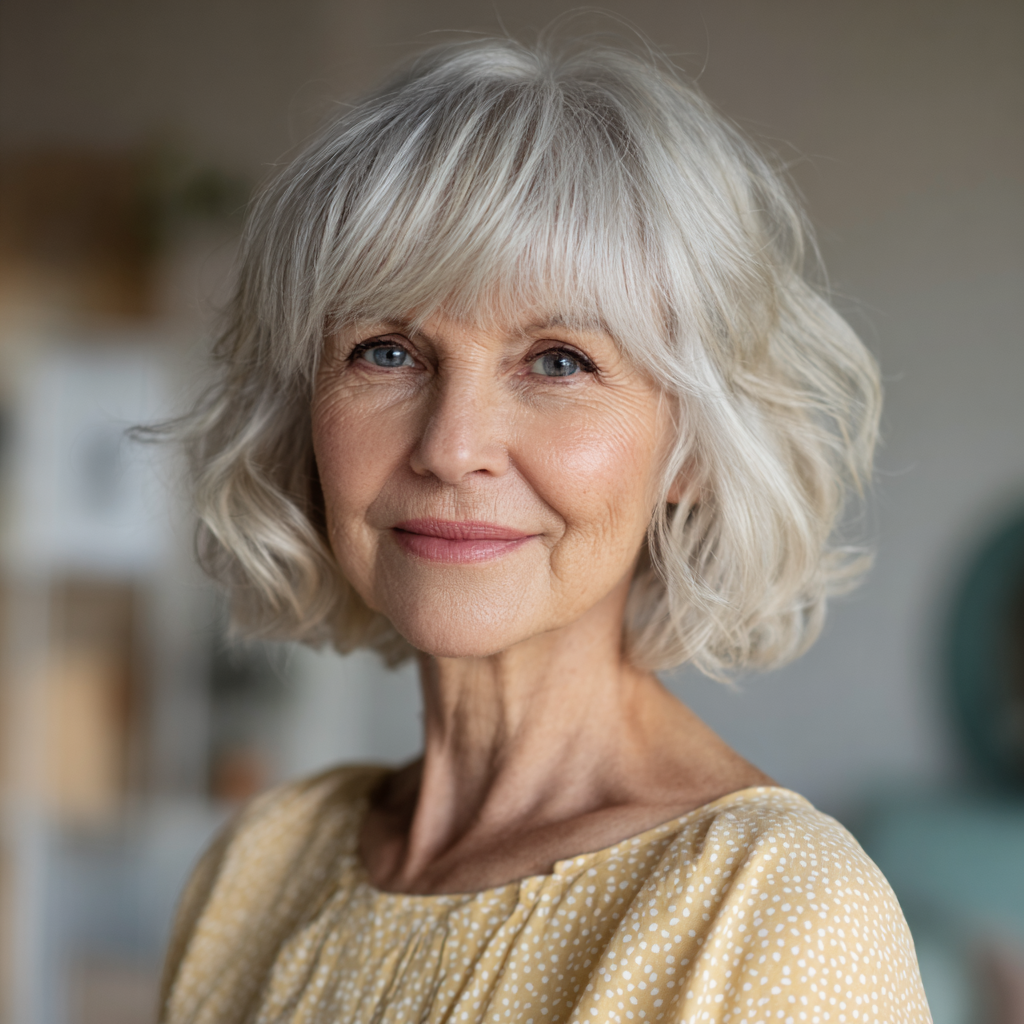 Chic Soft Bob with Feathered Layers