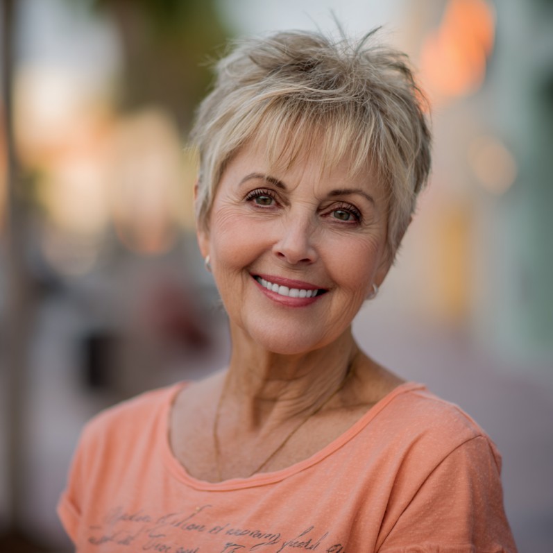 Chic Soft Pixie with Feathered Crown