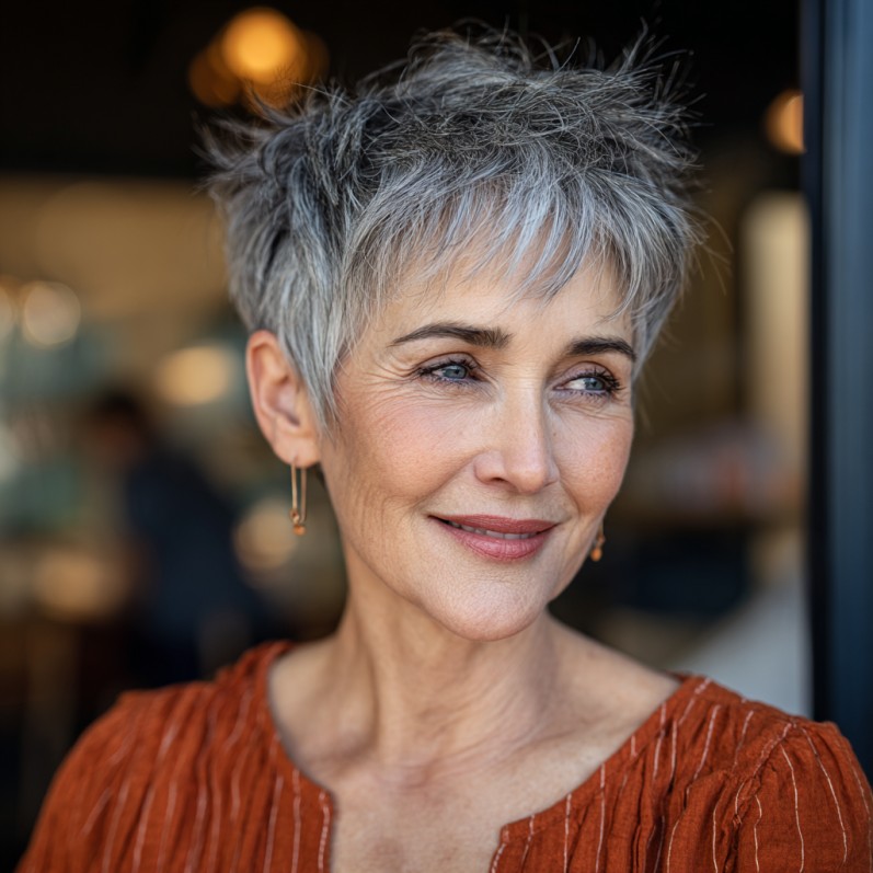 Chic Soft Textured Pixie with Delicate Layers
