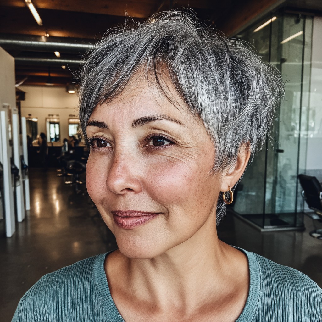 Chic Textured Pixie Cut with Soft Volume