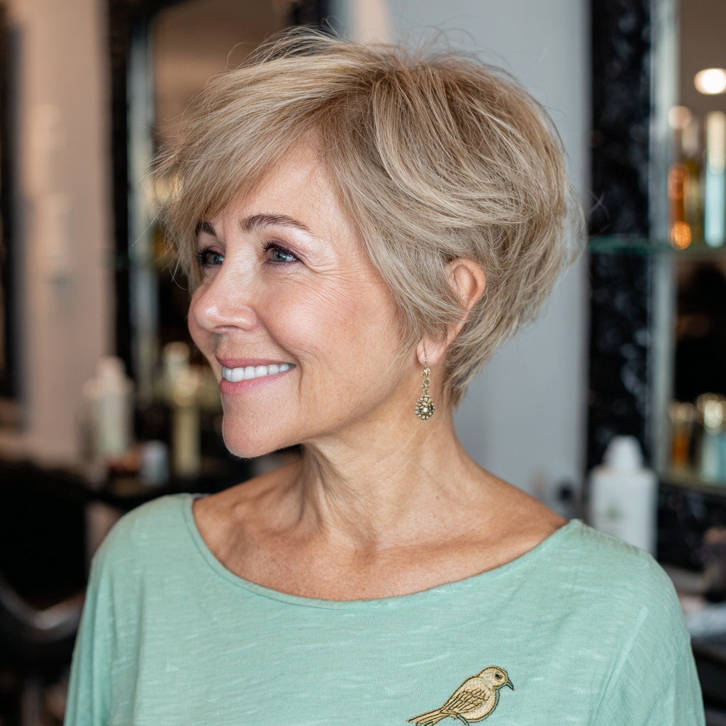 Chic Textured Short Cut with Soft Volume