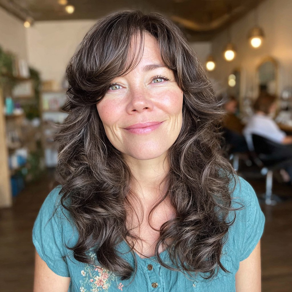 Chic Voluminous Layered Cut with Soft Waves