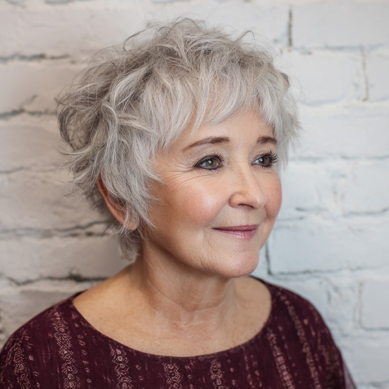 Choppy Textured Pixie with Subtle Volume