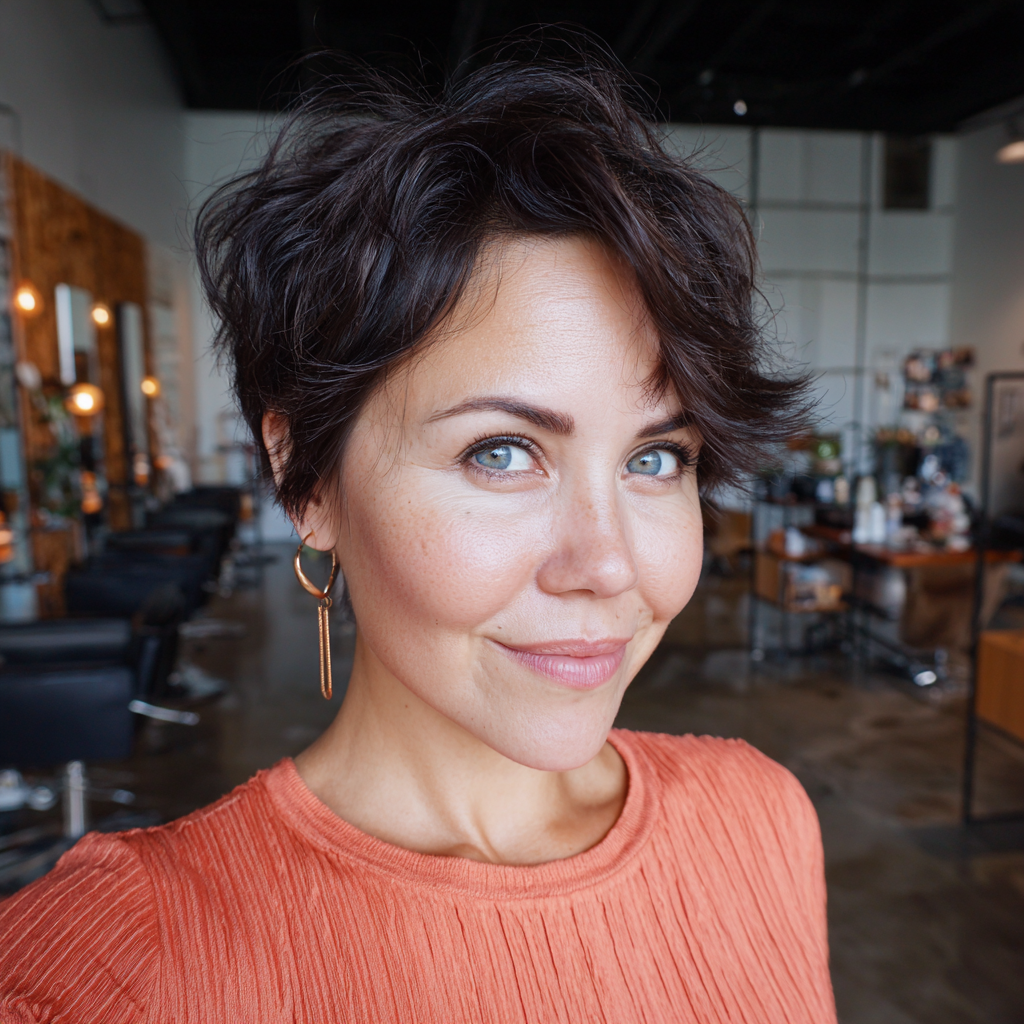 Effortlessly Chic Short Textured Cut