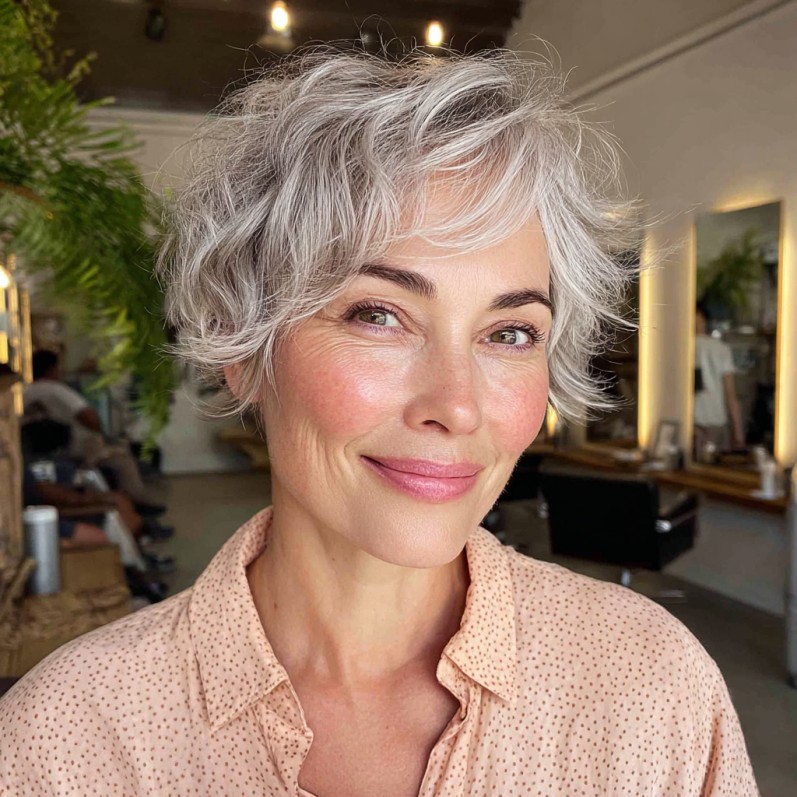 Effortlessly Chic Softly Textured Pixie Cut