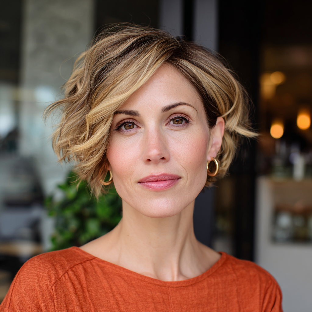 Effortlessly Chic Textured Lob with Soft Waves