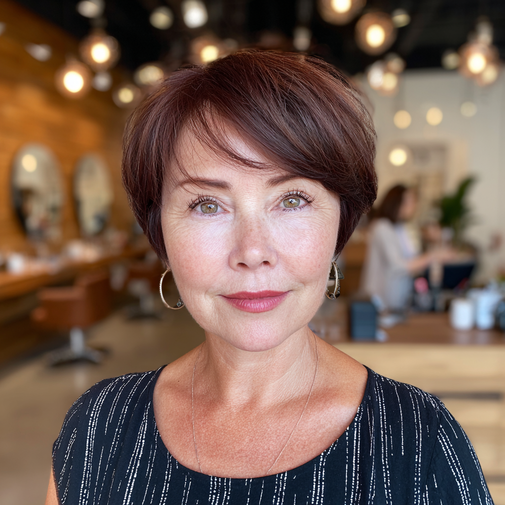 Elegant Layered Short Cut with Soft Texture