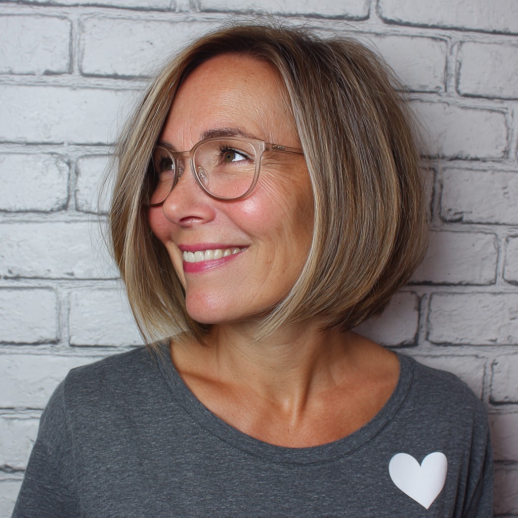 Elegant Softly Textured Bob with Subtle Layers
