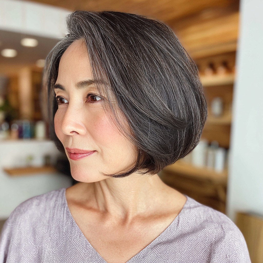 Modern Graduated Bob with Subtle Volume