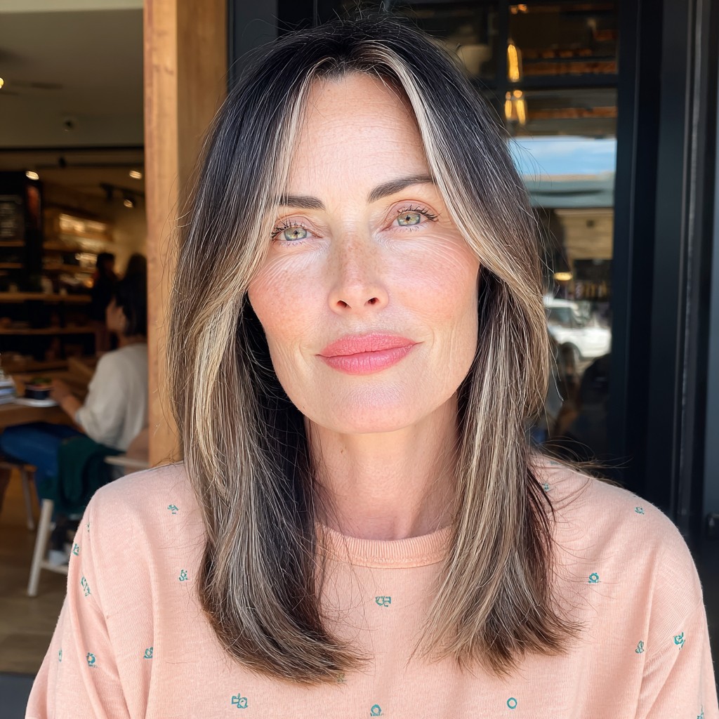 Modern Soft Layered Cut with Face-Framing Highlights