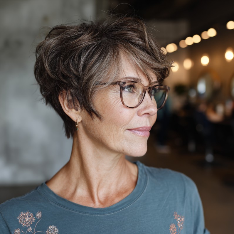 Modern Soft Pixie with Textured Layers