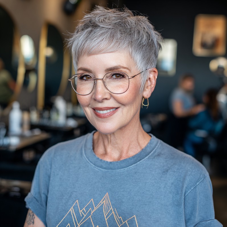 Modern Textured Pixie with Soft Edges