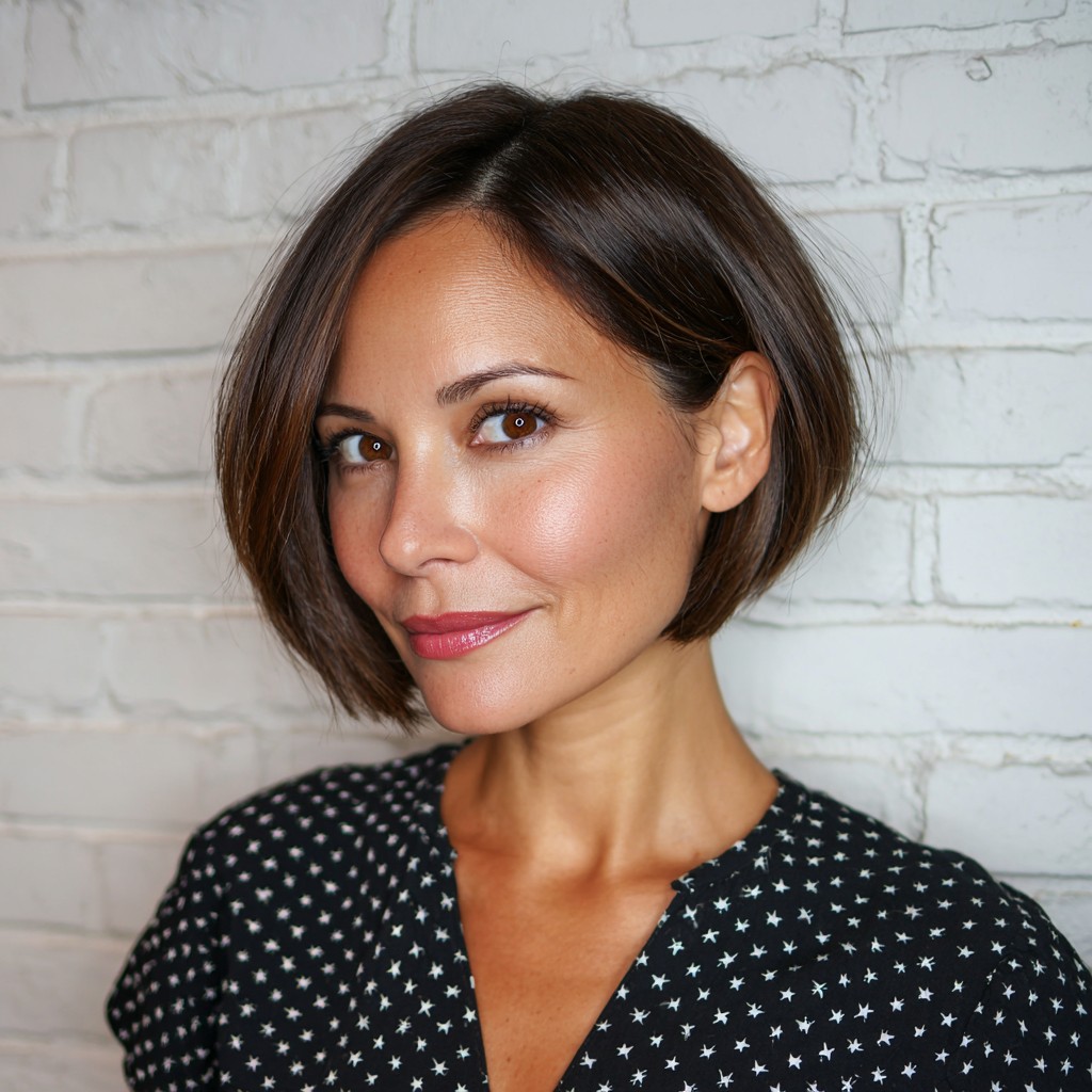 Sleek Angular Bob with Subtle Layers