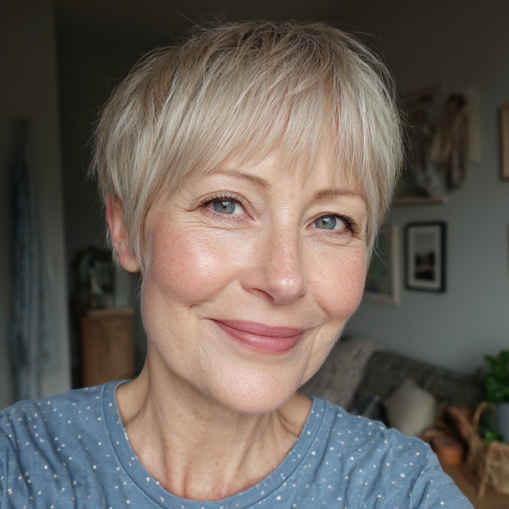 Soft Textured Pixie Cut with Subtle Layers