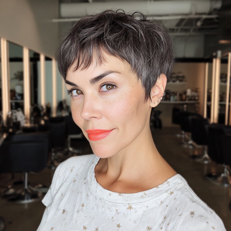 Stylish Textured Pixie Cut with Soft Layers